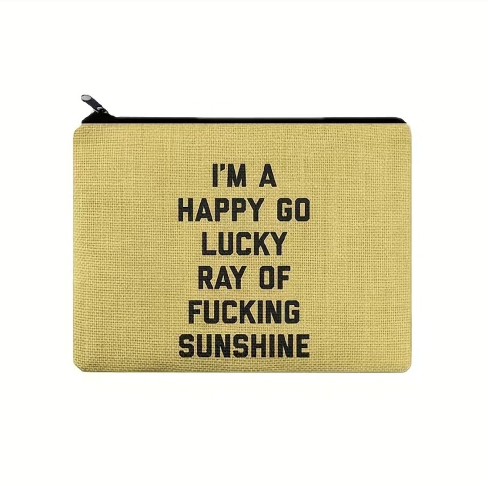 🆕 NIP FUNNY/CUTE SAYINGS COSMETIC POUCH/PURSE ORGANIZER